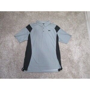Mens PXG Parsons Xtreme Golf Polo Shirt Comfort Fit grey Large Carvico Fabric L